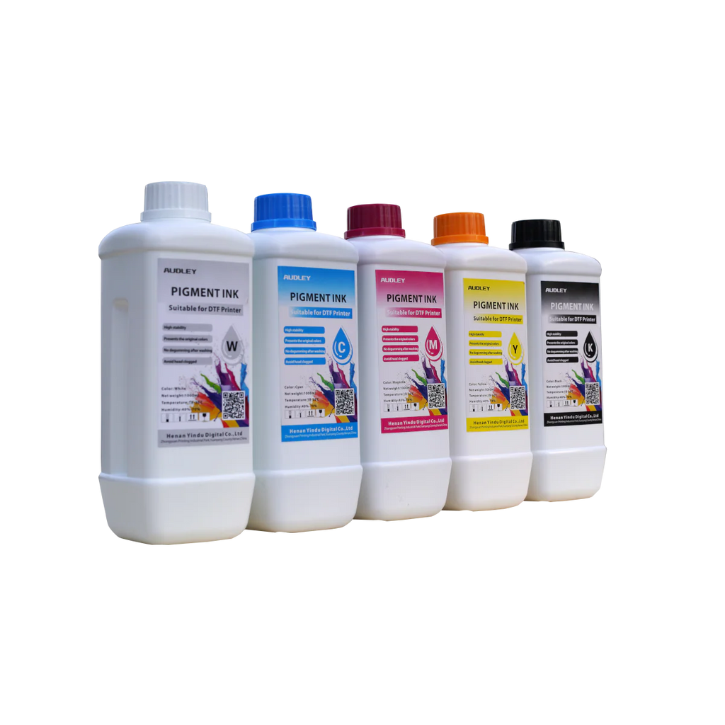 Audley 1000ml Budget-Friendly DTF Ink - Affordable Pigment Ink for Reliable, Vibrant Colors at 80% Usage Efficiency