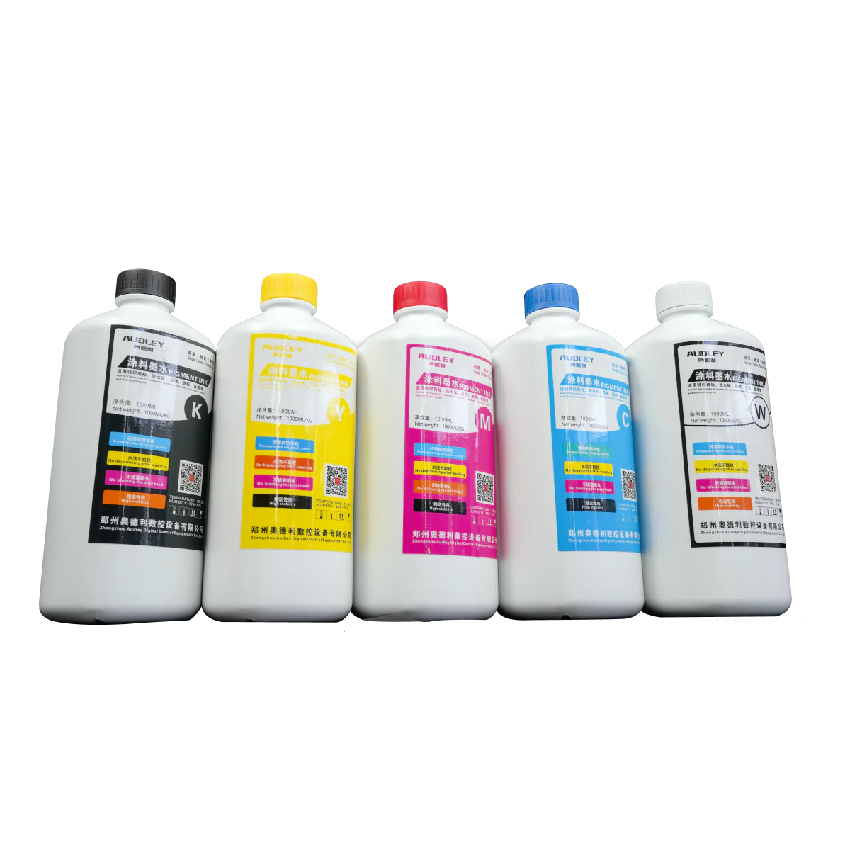 Audley 1000ml Premium Japan-Imported DTF Ink - High-Quality Pigment Ink, 50% Usage Efficiency, Vivid Colors, and Clog-Free Technology In stock
